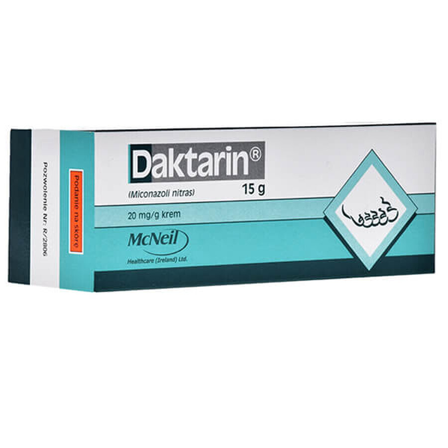 Daktarin 20 mg/g, cremă, 15 g