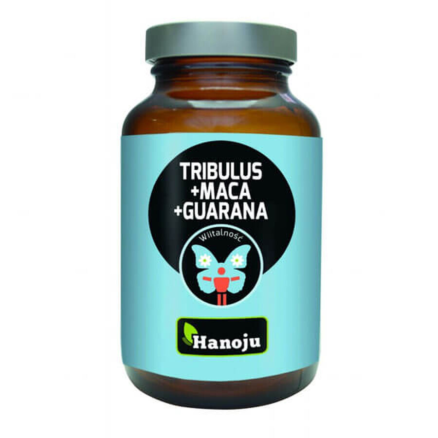 Hanoju Tribulus + Maca + Guaranà, 90 capsule