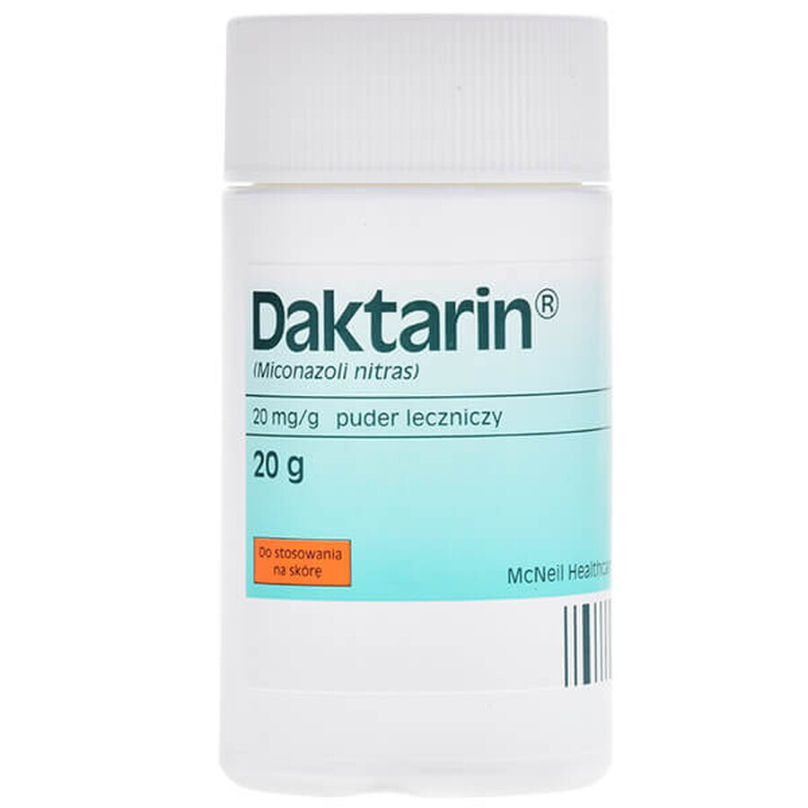 Daktarin 20 mg/g, pulbere medicamentoasă pentru pulverizare cutanată, 20 g