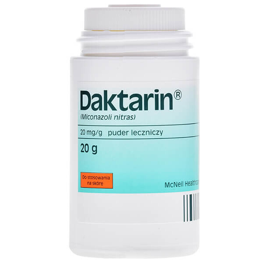 Daktarin 20 mg/g, pulbere medicamentoasă pentru pulverizare cutanată, 20 g