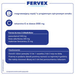 Fervex 500 mg + 200 mg + 25 mg, granules for oral solution, 12 sachets