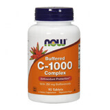 Now Foods Buffered C-1000 Complex, vitamina C tamponata + bioflavonoidi, 90 compresse