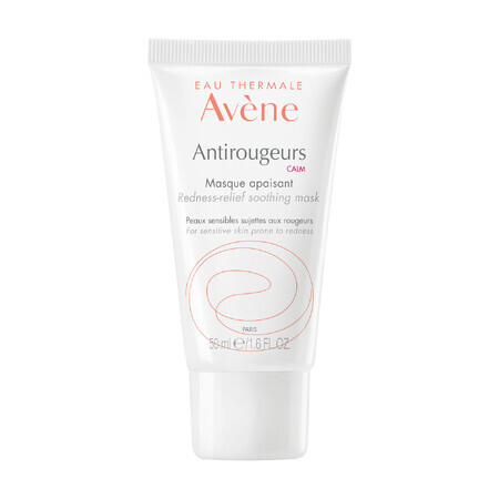 Avene Antirougeurs Calm, mascarilla calmante, piel sensible, piel vascular, con tendencia a enrojecimiento, 50 ml