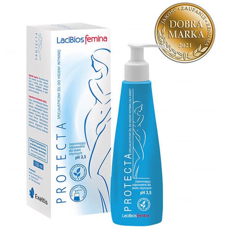 Lacibios Femina Protecta, gel specialistico per l'igiene intima, 150 ml