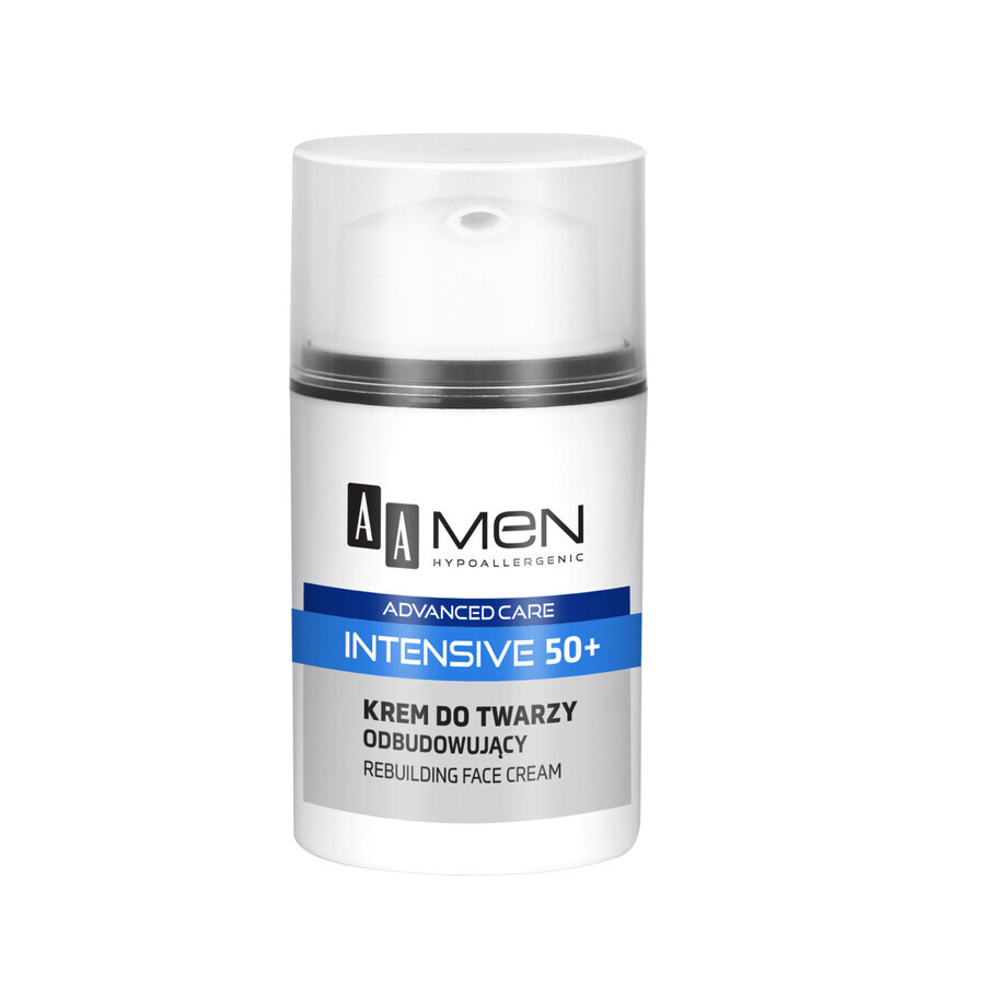 AA Men Intensive 50+, crema viso riparatrice, 50 ml