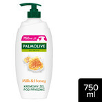 Palmolive Naturals, gel doccia cremoso, latte e miele, 750 ml