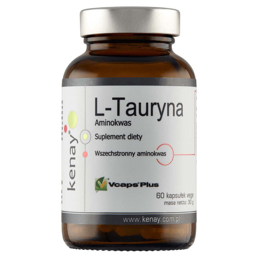 Kenay L-Taurine, 60 vegetable capsules