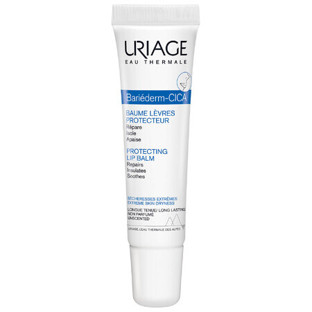 Uriage Bariederm, baume protecteur pour les lèvres gercées, 15 ml