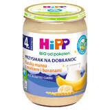 HiPP Betthupferl Porridge mit Milch und Banane Bio, ohne Zuckerzusatz, nach 4 Monaten, 190 g