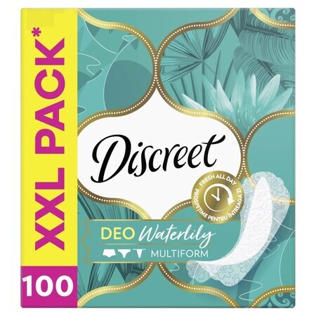 Discreet DEO Multiform, breathable sanitary pads, water lily, 100 pcs