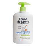 Corine De Farme Baby, gel detergente delicato 2 in 1 per corpo e capelli, dalla nascita, con estratto di calendula, 500 ml