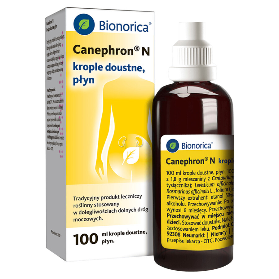 Canephron N, 1 ml/ml, gouttes orales, liquide, 100 ml