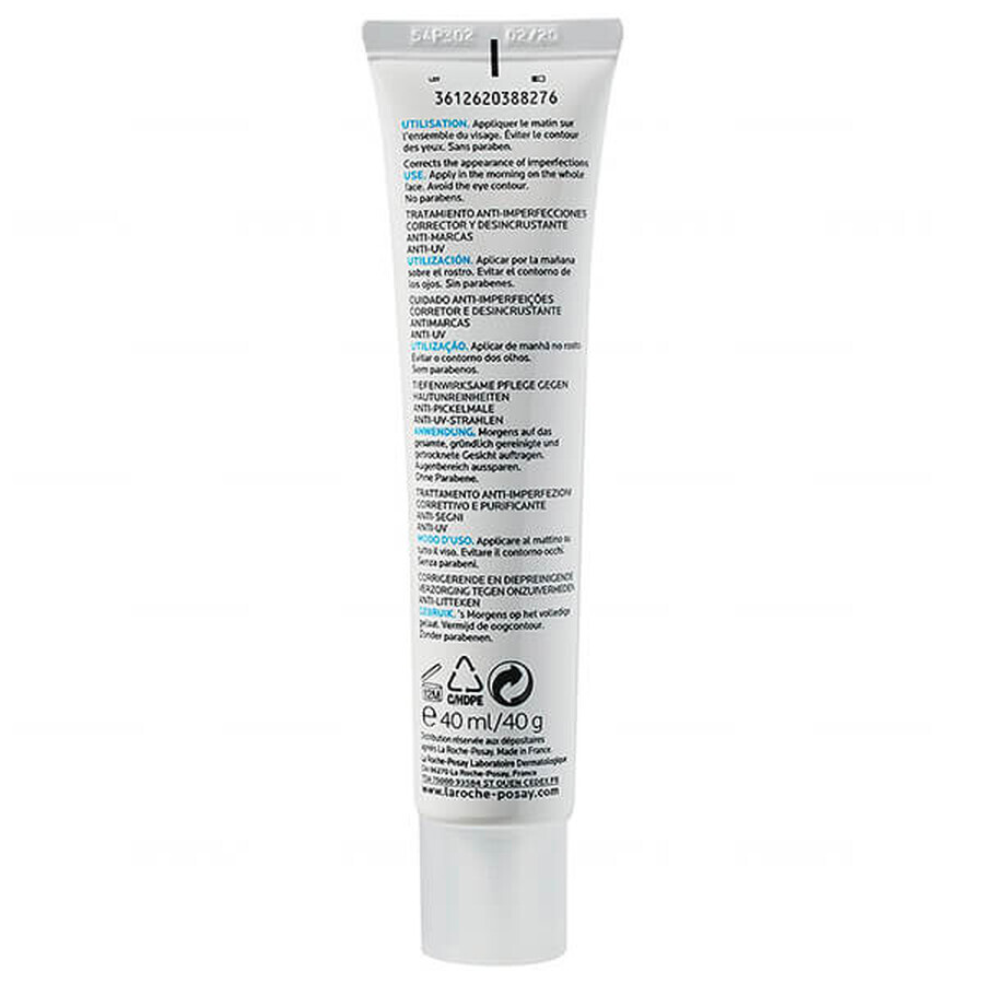 La Roche-Posay Effaclar Duo+, crema per combattere le imperfezioni, SPF 30, 40 ml