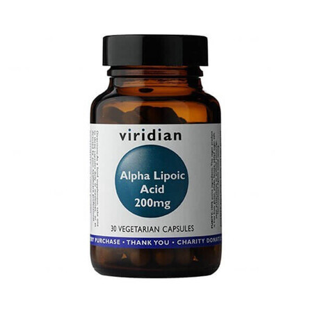 Viridian, Acido alfa lipoico, 30 capsule