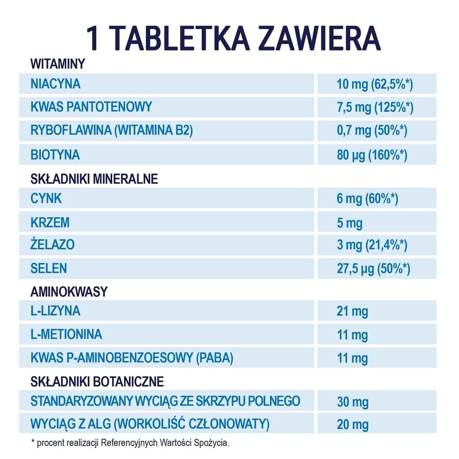 Sílice Naturell, 100 tabletas