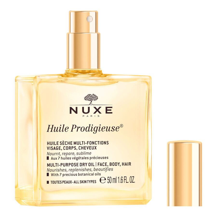 Nuxe Huile Prodigieuse, olio secco per corpo, viso e capelli, 50 ml