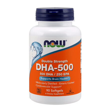 Now Foods DHA-500, 90 capsule molli