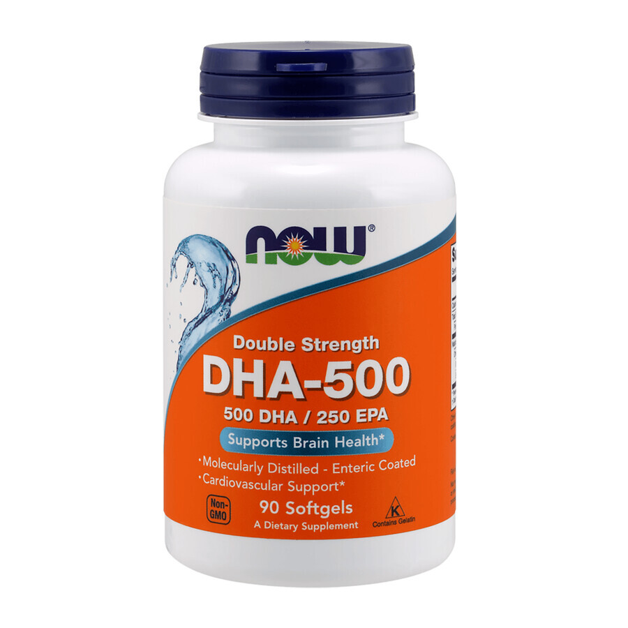 Now Foods DHA-500, 90 capsule molli