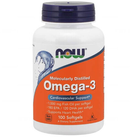 Now Foods, Omega-3 1000 mg, 200 capsule