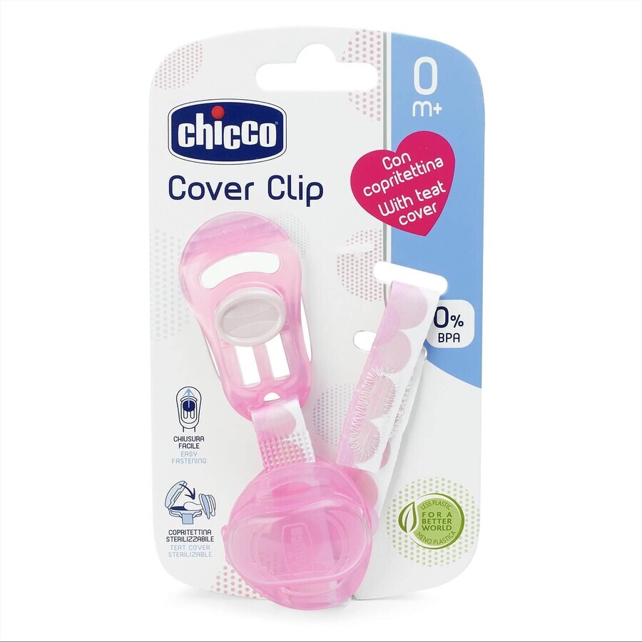 Chicco, panglică cu clip și cutie pentru manechine, roz, 1 buc