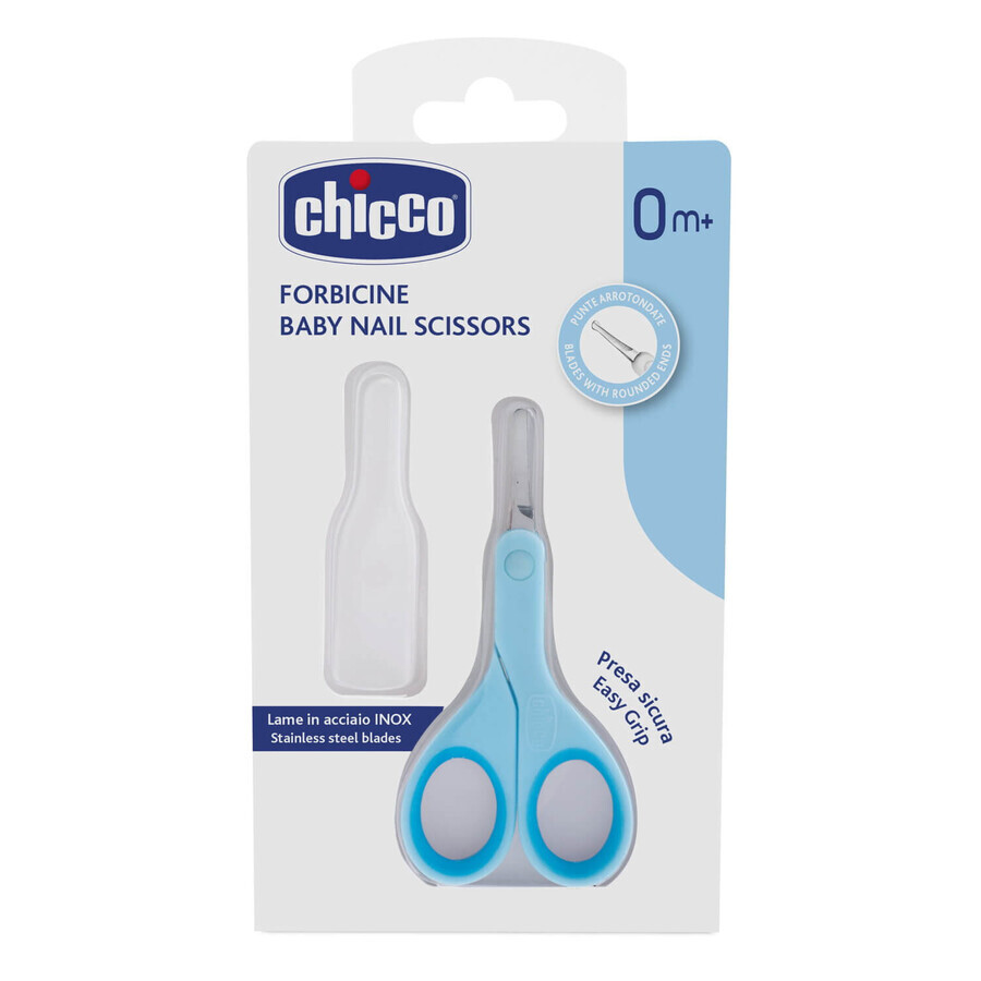 Chicco, forbici per unghie, blu, dalla nascita, 1 pezzo