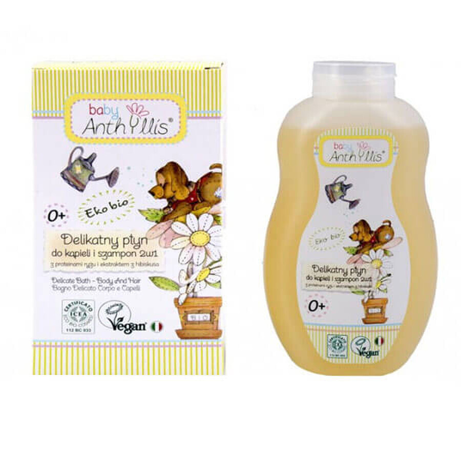 Anthyllis Baby, 2-in-1 bath and gentle shampoo, from birth, 400 ml