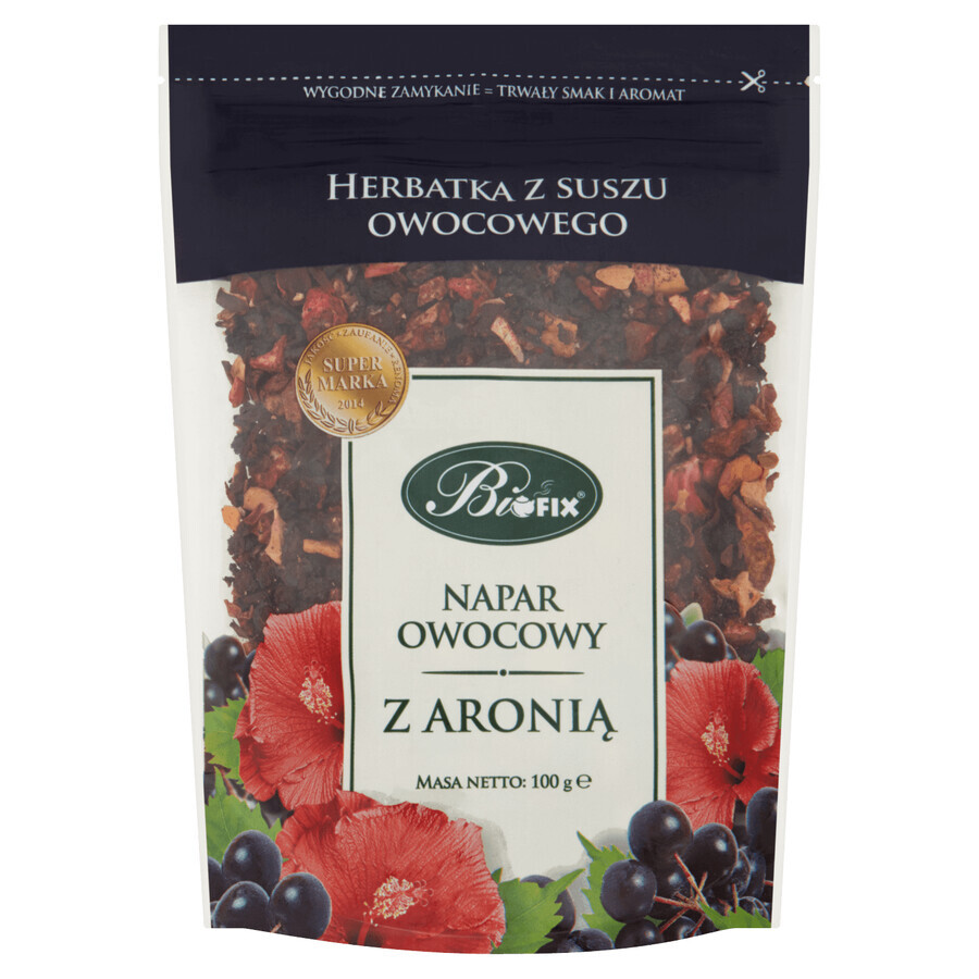 Bi Fix Infuso di frutta con bacche di aronia, tè alla frutta secca, 100 g