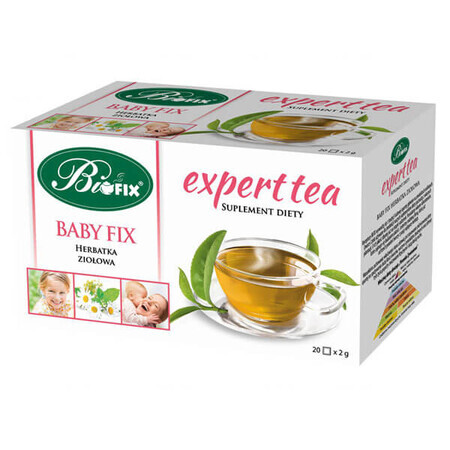 Bi Fix, Expert Tea Baby Fix, tè per bambini, oltre i 3 anni, 20 bustine