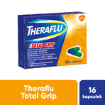 Theraflu Total Grip 500 mg + 6.1 mg + 100 mg, 16 capsules