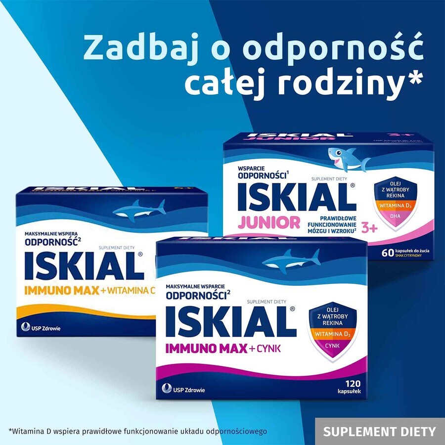 Iskial Max + Garlic, for children over 6 years and adults, 120 capsules