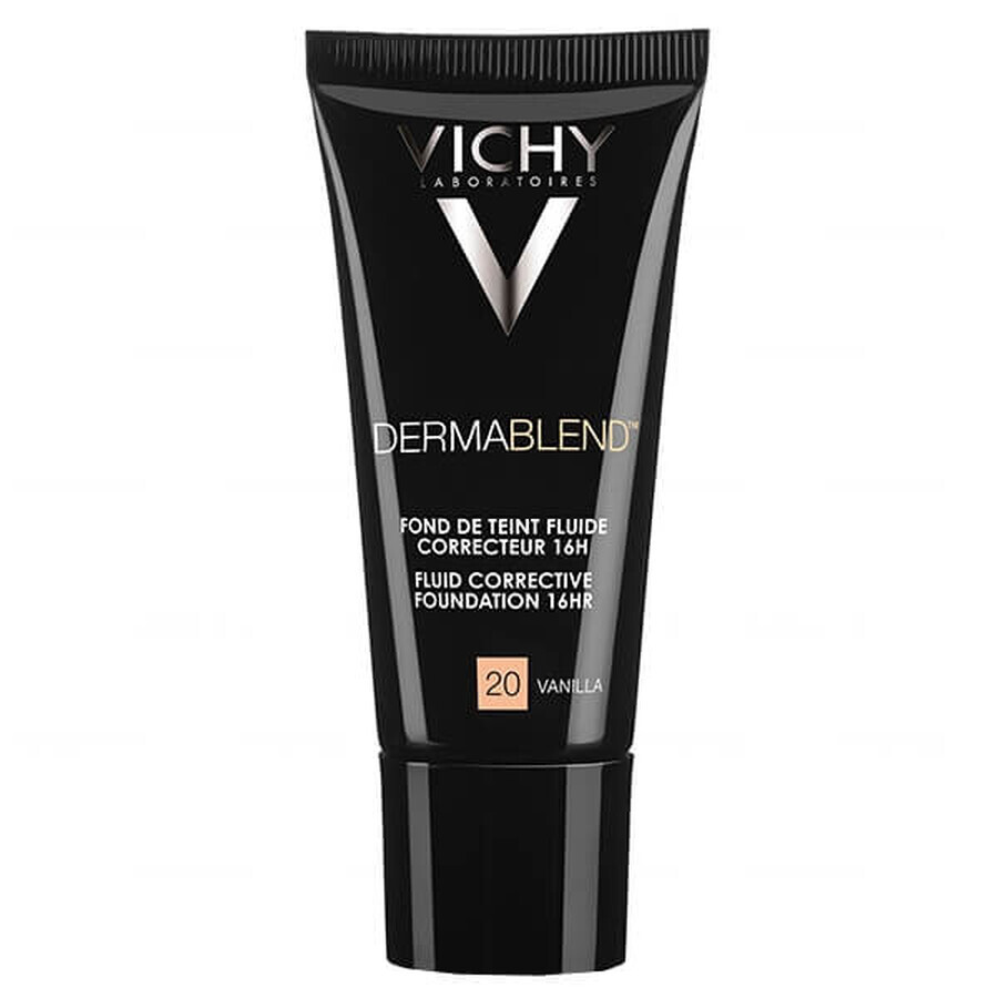 Vichy Dermablend, fluido correttivo, n. 20, vaniglia, 30 ml