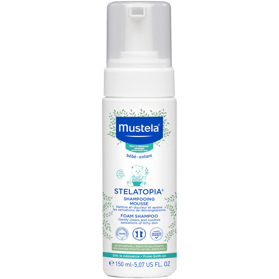 Mustela Stelatopia, foam shampoo for children, 150 ml