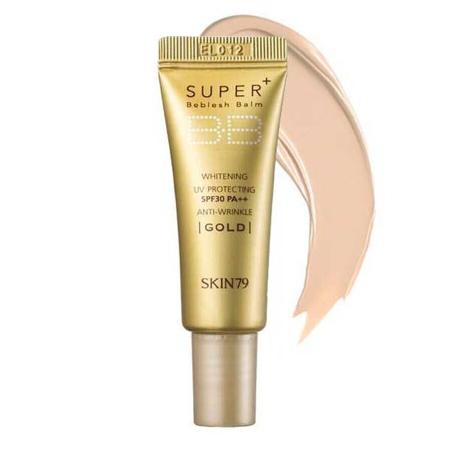 Skin79, BB Super + Beblesh Balm Gold, crema tonificante per il viso, 7 g