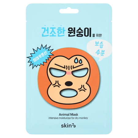 Skin79 Animal Mask Dry Monkey, maschera viso in fogli altamente idratante, 23 g