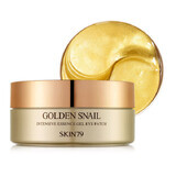 Skin79, Golden Snail Intensive Essence Gel Eye Patch, cerotti per occhi, 60 pezzi