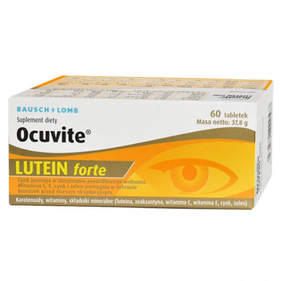 Ocuvite Lutein Forte, 60 comprimate