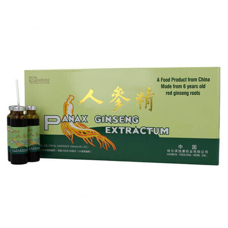 Panax Ginseng Extractum, ginseng, 10 ml x 10 ampoules