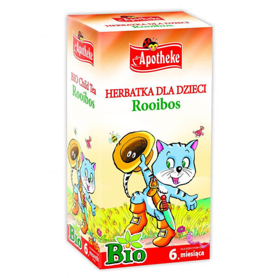 Apotheke Rooibos Bio, un tè per bambini di età superiore ai 6 mesi, 1,5 g x 20 bustine