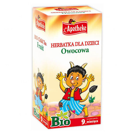 Apotheke Owocowa Bio, tè per bambini oltre i 9 mesi, 2 g x 20 bustine