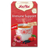 Yogi Tea Organic Immune Support, tè dell'immunità, 2 g x 17 bustine