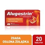 Alugastrin 340 mg, mint flavor, 20 chewable tablets