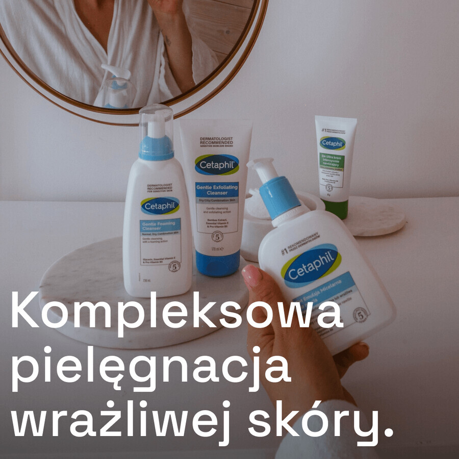 Cetaphil EM, Emulsione micellare per pelli sensibili, per tutta la famiglia, 500 ml