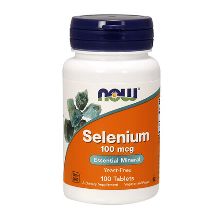 Now Foods Selenium 100 mcg, selenio, 100 compresse