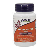 Now Foods Astaxanthin, astaxantina 4 mg, 60 capsule vegetali