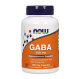 Now Foods GABA, ácido gamma aminobutírico 500 mg, 100 cápsulas vegetales