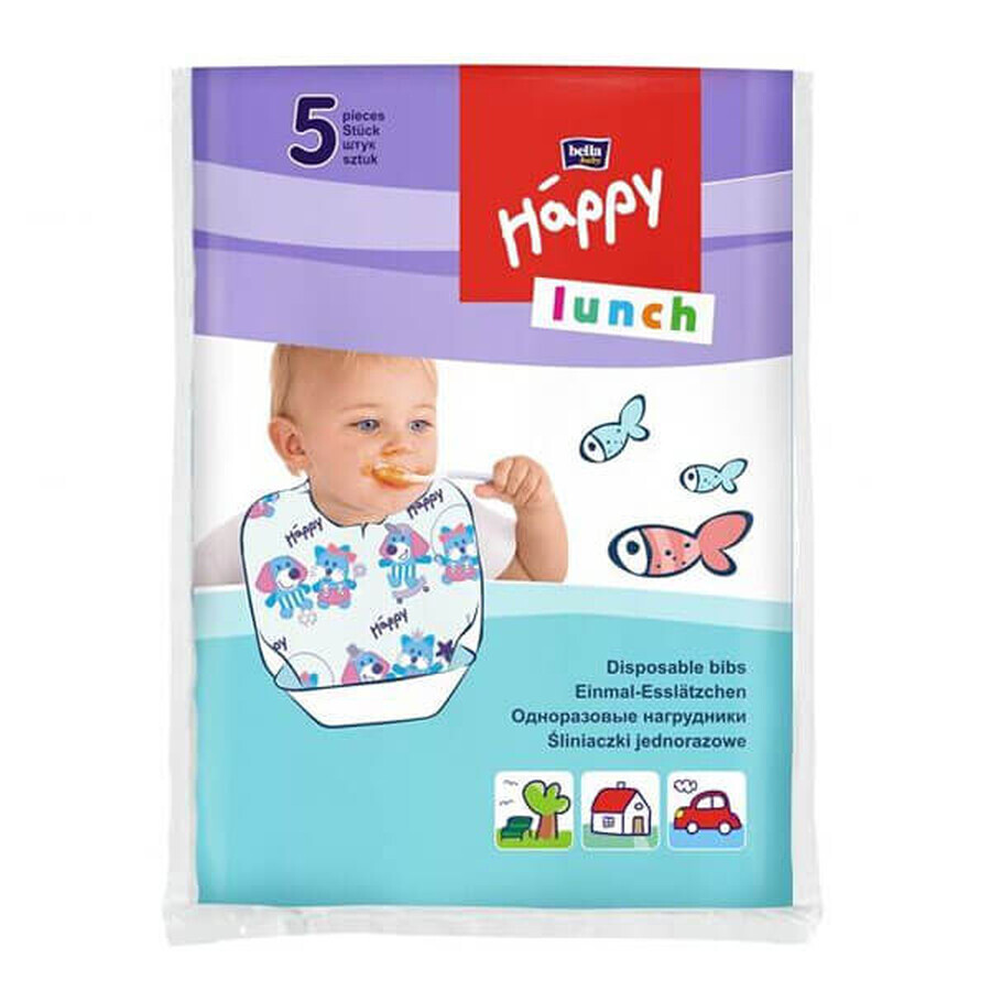 Bella Baby, disposable bibs, Happy Lunch, 10 pcs