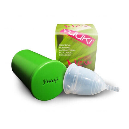 YUUKI Menstrual Cup, Size S, Soft + Disinfection Container