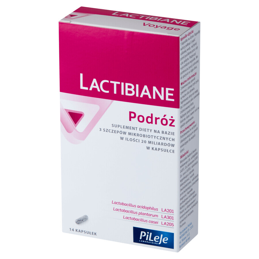 Lactibiane Travel, 14 capsule