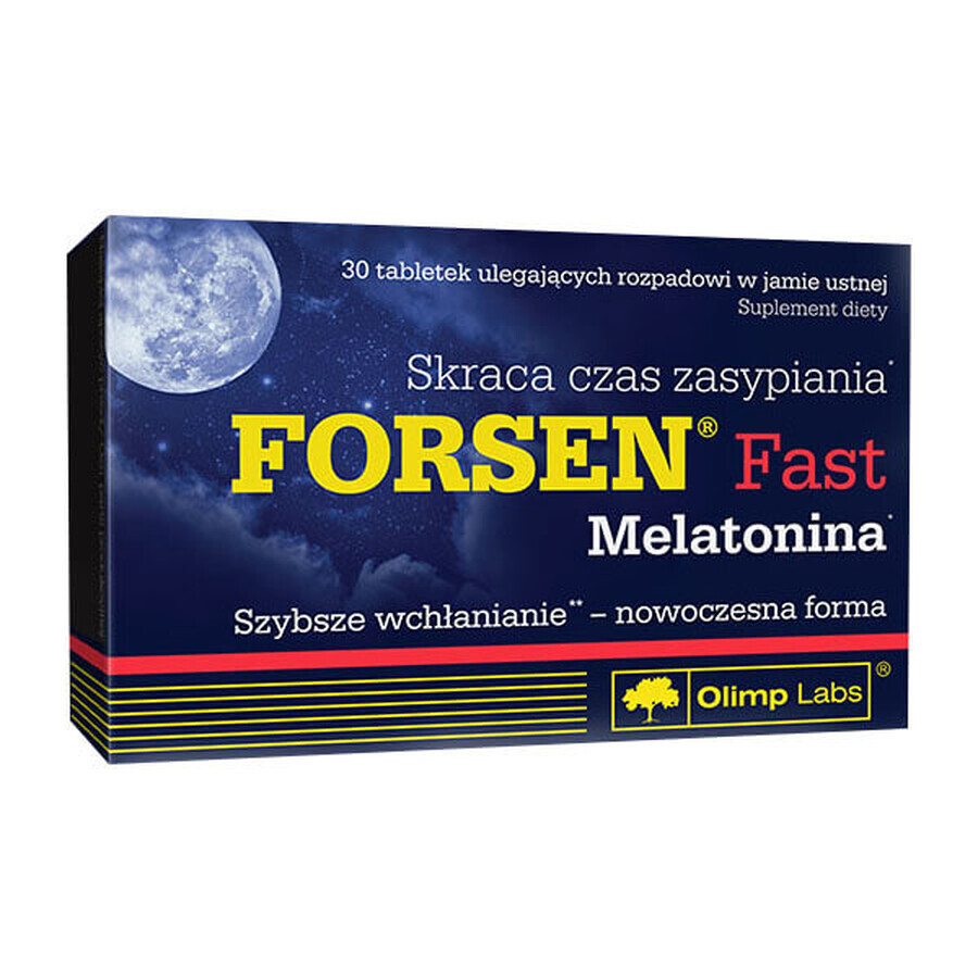 Olimp Forsen Fast Melatonin, 30 compresse