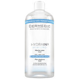 Dermedic Hydrain 3 Hialuro, lichid micelar H2O, piele deshidratată și uscată, 500 ml